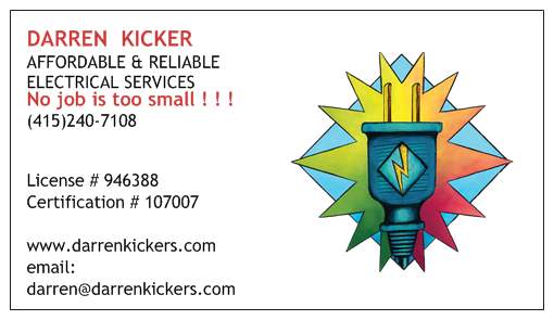 Logo for Darren Kicker's Affordable & Reliable Electrical